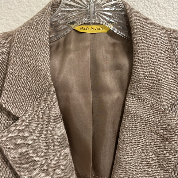 Canali Kei Linen Blend Blazer IT 56R/US 46R - Picture 3 of 14